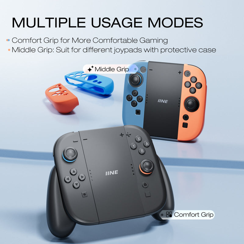 IINE Multi-Function Charging Grip for Nintendo Switch 2 (Black)