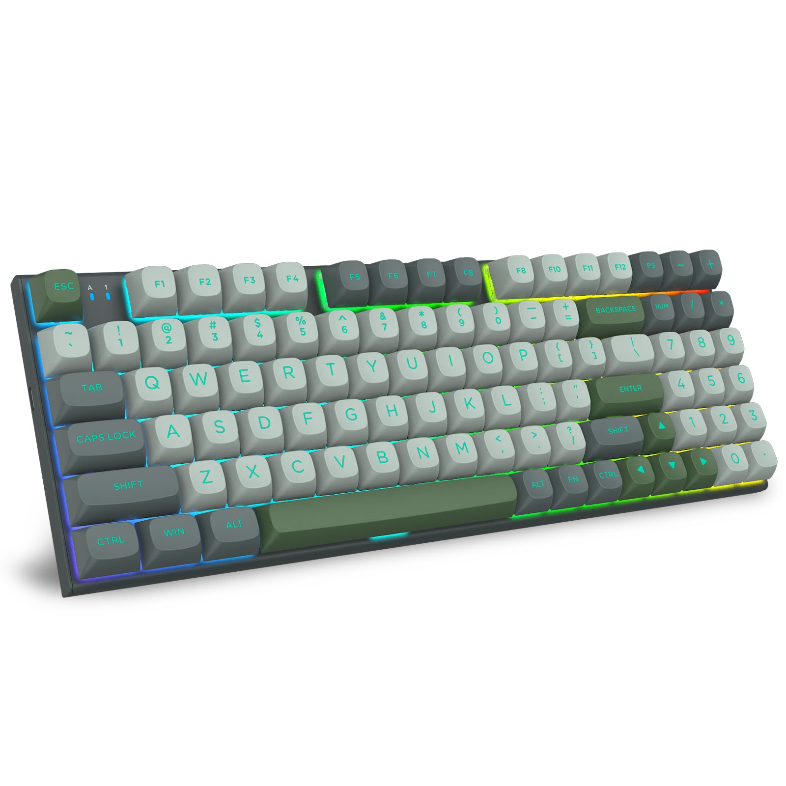 E-Yooso HZ-94 RGB 94-Keys Wired Hot-Swappable Mechanical Keyboard Grey (Magnetic Switch)