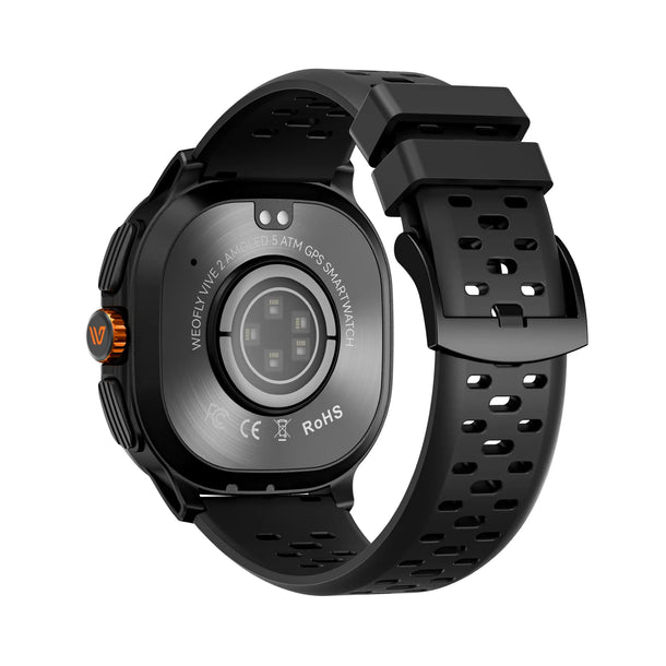 Weofly Vive 2 Smartwatch (Black, Silver) (WFVV708BL, WFVV708SL)