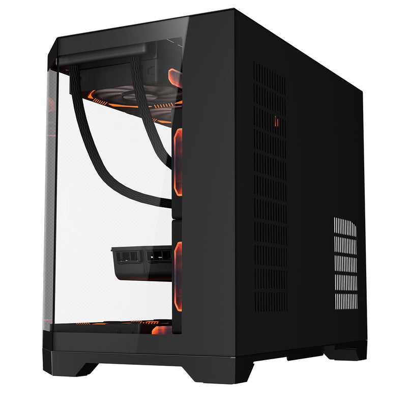 Coolman Spectra M-ATX/ITX PC Case with Customizable LCD Screen Display