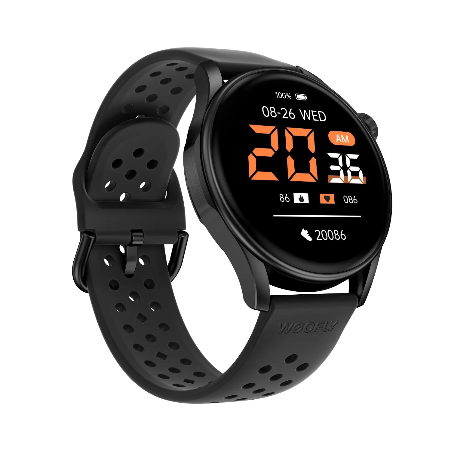 Weofly Curve 2 Smartwatch (Black, Silver) (WFCV699BL, WFCV699SL)