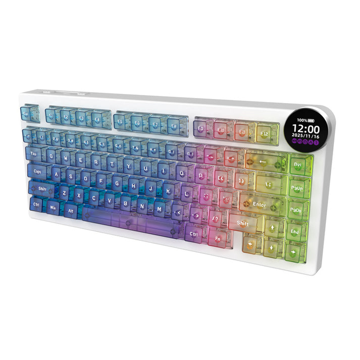 Ajazz AK820 V2 Pro RGB Tri-Mode Mechanical Keyboard (TransparentColor)