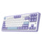 Ajazz AK870 RGB Tri-Mode 87-Keys TKL Gasket-mounted Hot Swappable Mechanical Keyboard (Purple/White/Blue) (Flying Fish Switch)