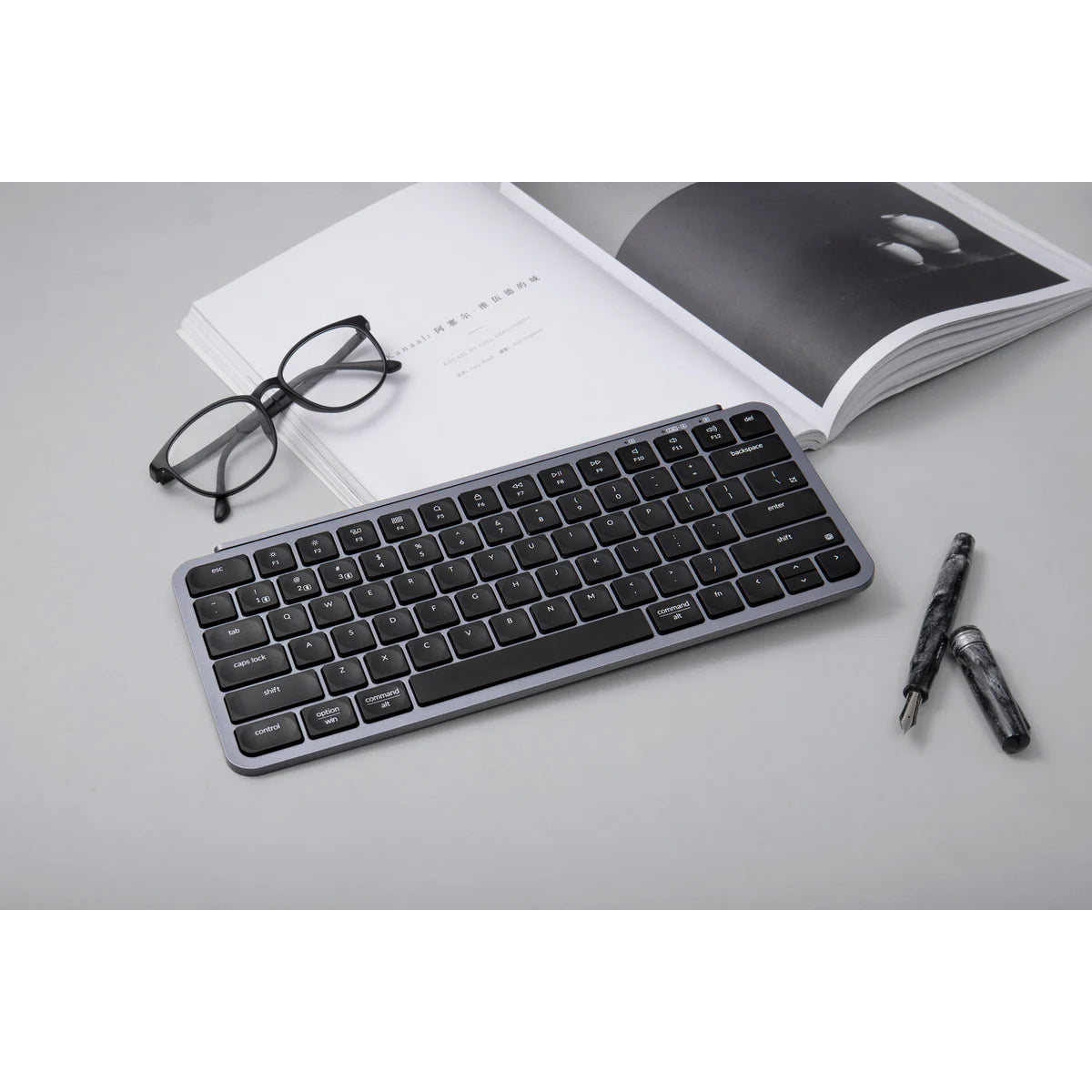 Keychron B1 Pro 75% Ultra-Slim Wireless Keyboard (Space Gray)