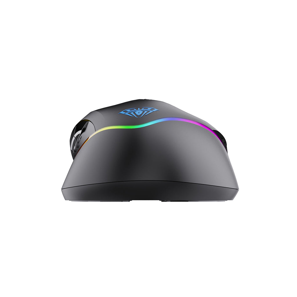 Aula Wind F805 Rainbow Backlit 7-Key Ergonomic Wired Optical Gaming ...