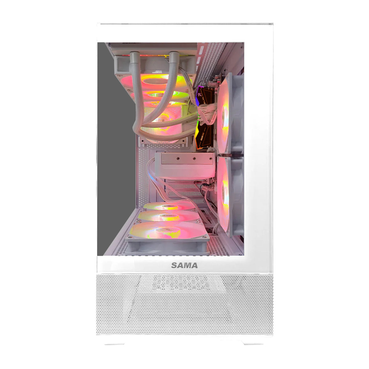 Optima V40 White Desktop Gaming PC | AMD Ryzen 7 7800X3D | 16GB RAM | 1TB SSD| RTX 5070  | Windows 11 Pro