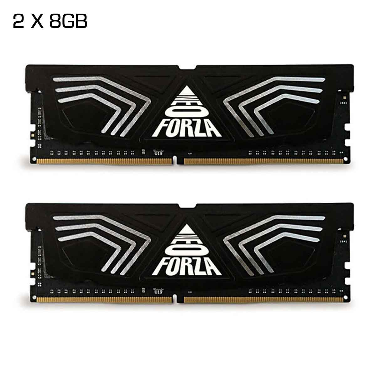 Neo Forza FAYE DDR4 U-DIMM 3200MHz CL16 1.35V Memory Kit with Heat Sink (Black) | DataBlitz