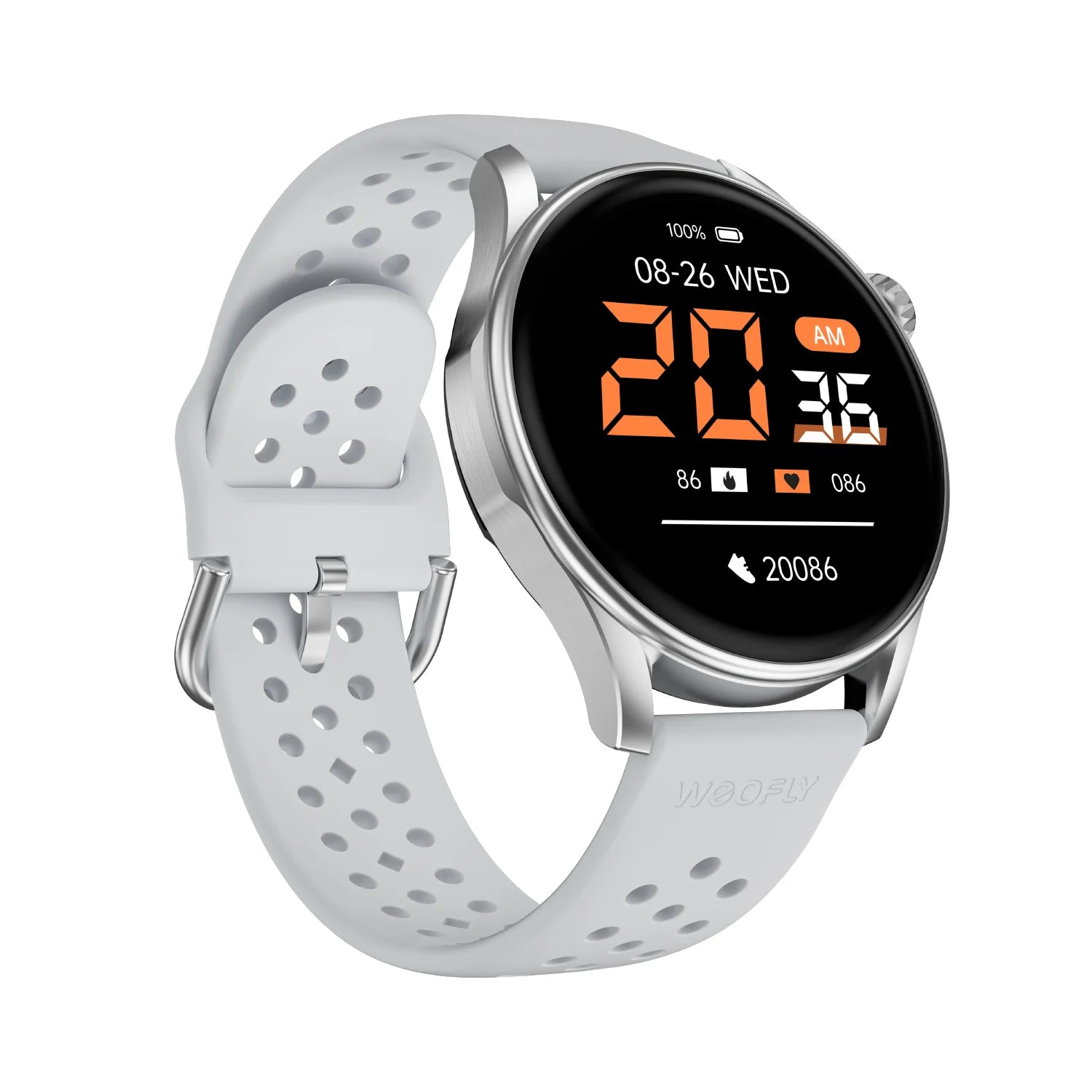 Weofly Curve 2 Smartwatch (Black, Silver) (WFCV699BL, WFCV699SL)