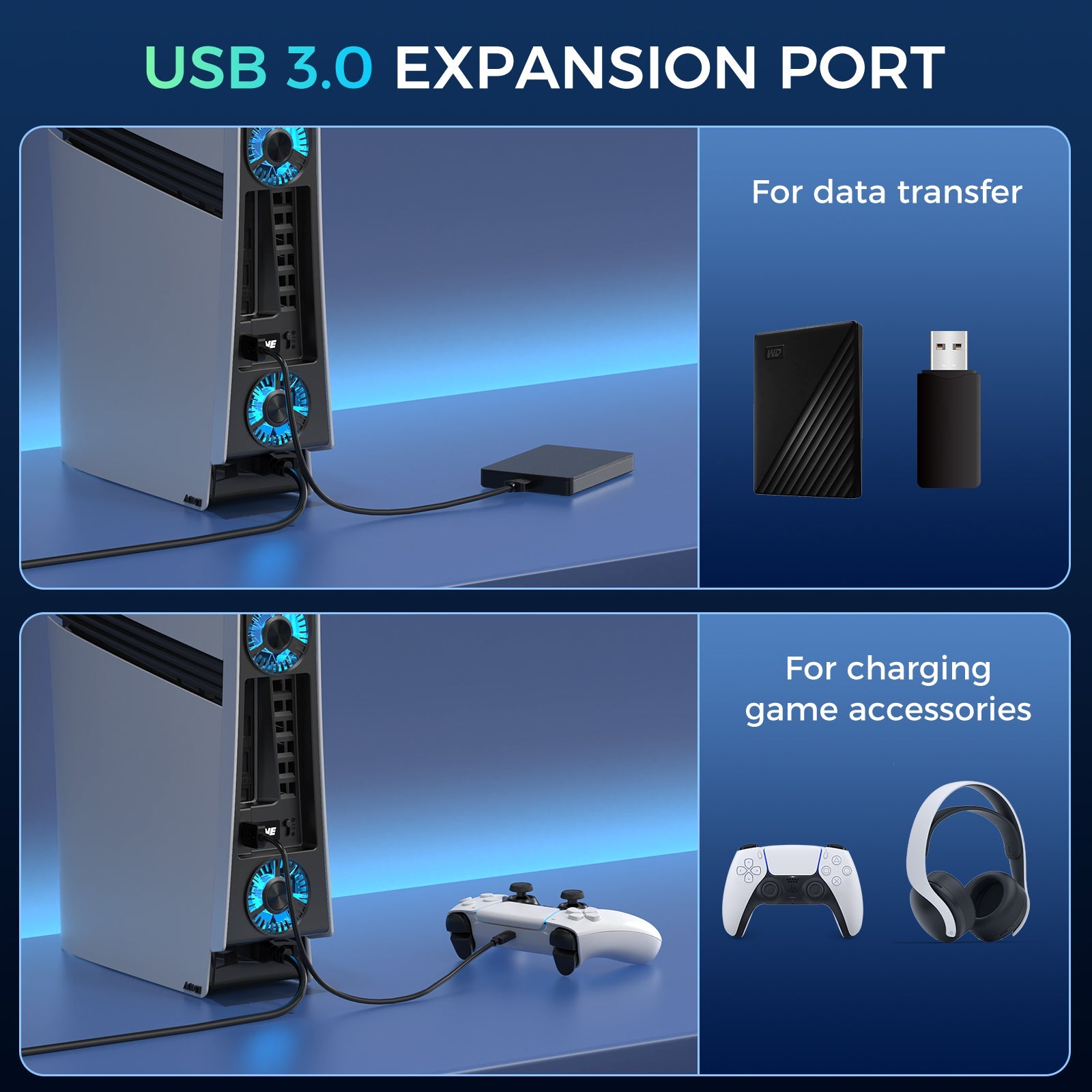 IINE Cooling Fan for PS5 Pro (L1108)