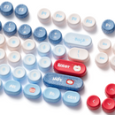 Akko Apple Wave BottleCap Keycap Set BottleCap Profile 131 Keys