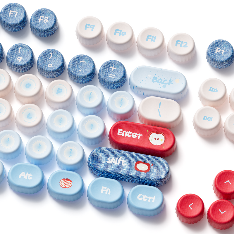 Akko Apple Wave BottleCap Keycap Set BottleCap Profile 131 Keys