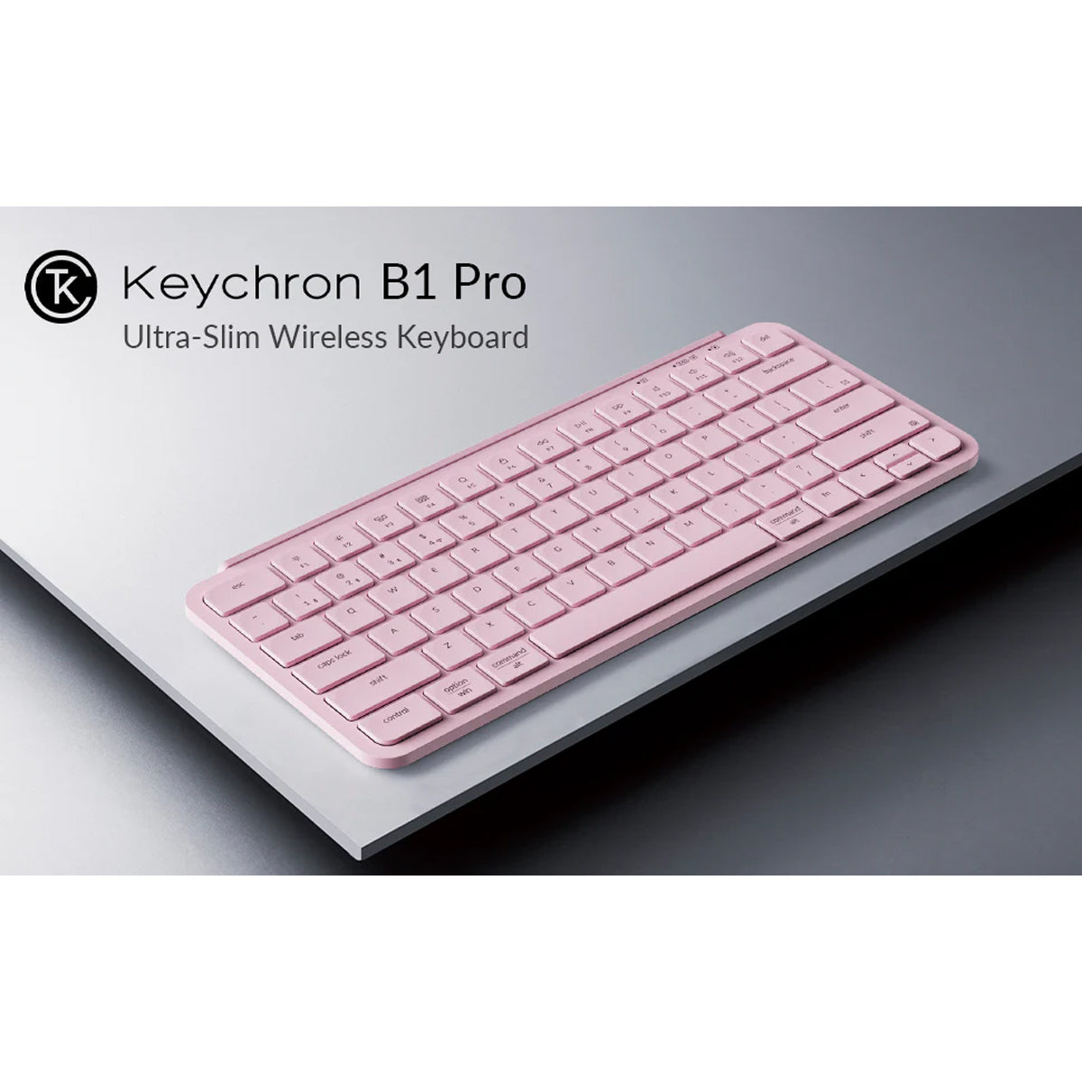Keychron B1 Pro 75% Ultra-Slim Wireless Keyboard (Blossom Pink)