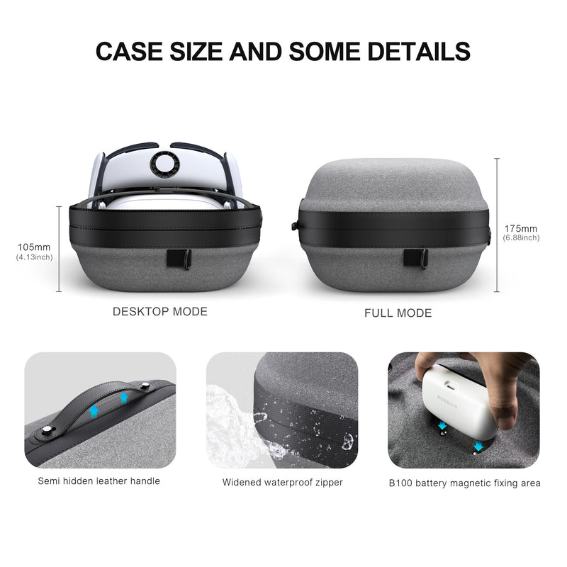 BoboVR C3 Carrying Case Compatible with Meta Quest 3 (Grey)