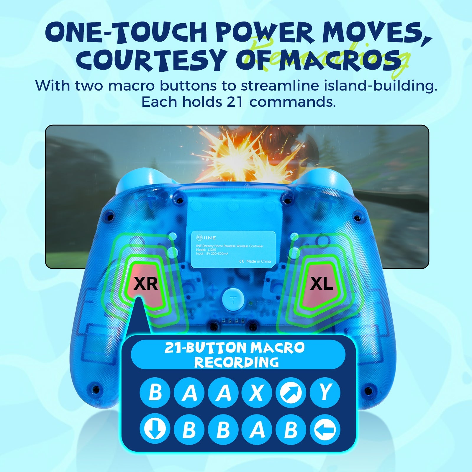 IINE Dreamy Home Paradise Wireless Controller for Nintendo Switch / Nintendo Switch 2 (L1265)