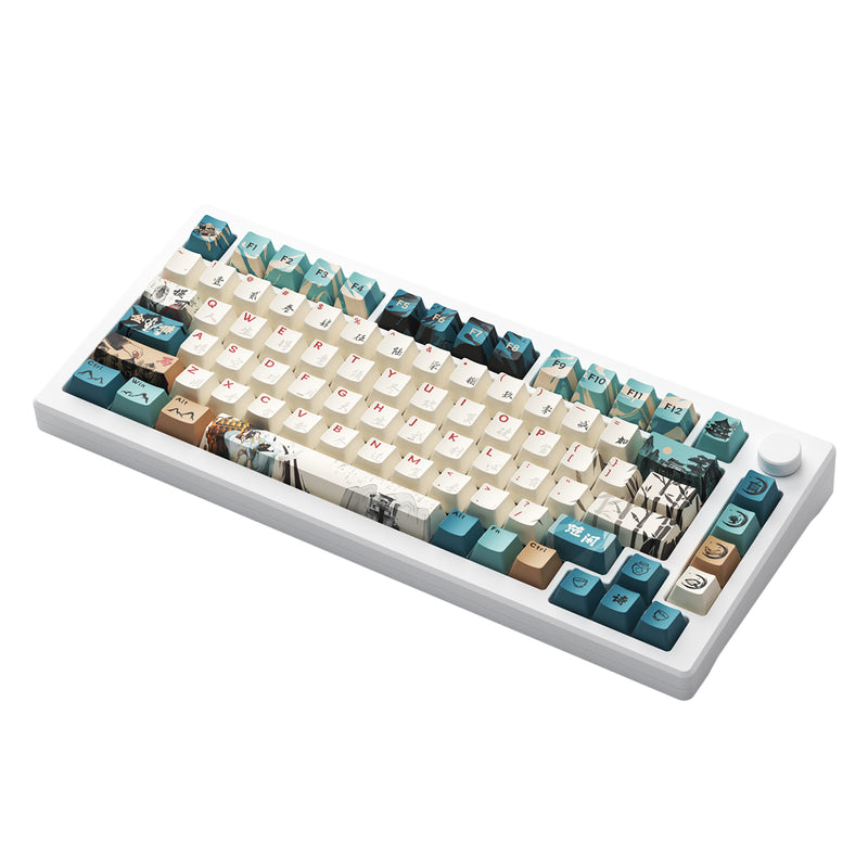 Akko MOD 007B HE PC Tri-Mode RGB Mechanical Keyboard (Joy of Life) (Akko Cream Yellow Magnetic Switch)