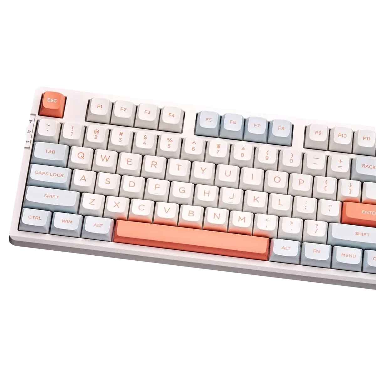 VXE V87 Tri-Mode RGB Hot-Swappable Mechanical Keyboard (Orange) | DataBlitz