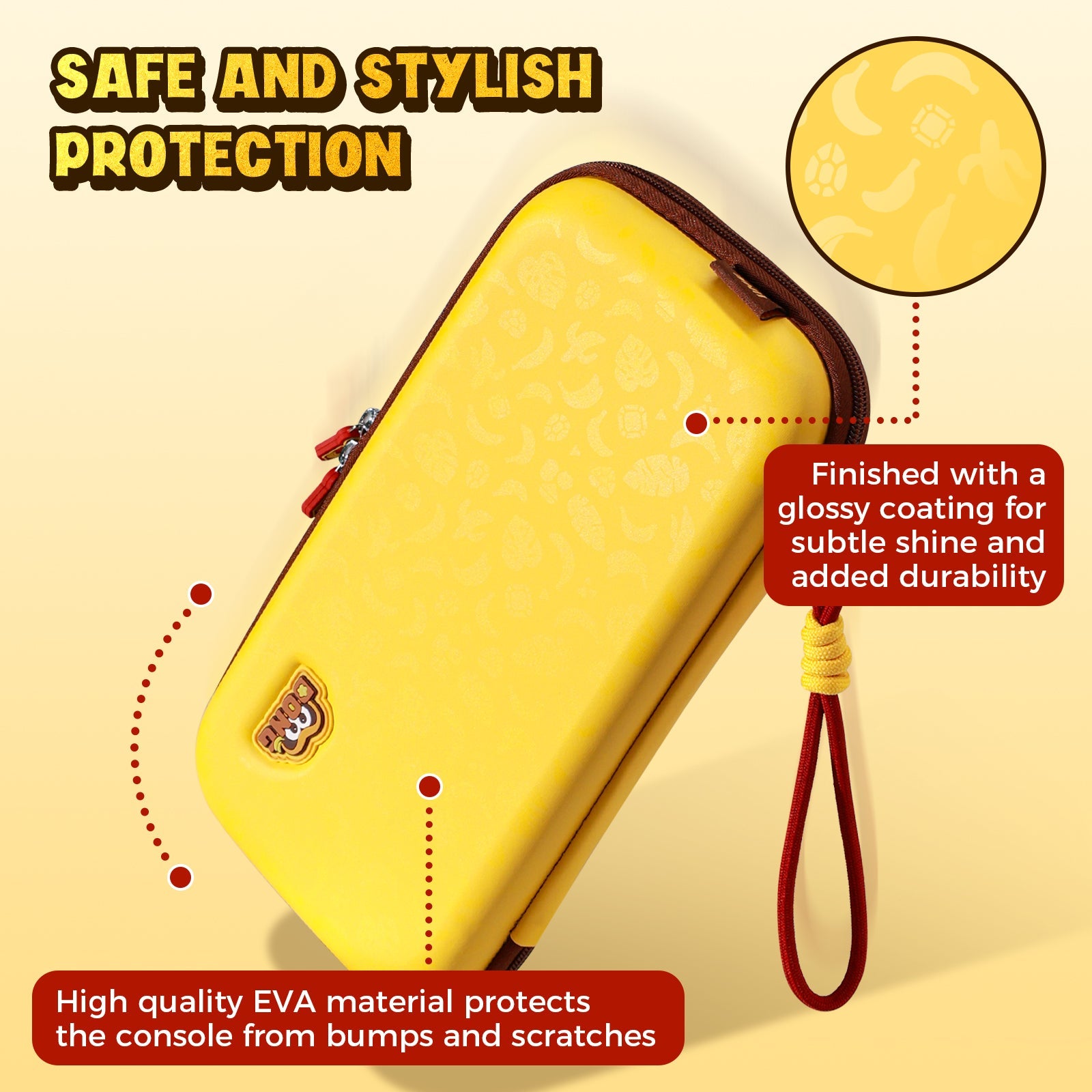 IINE Eva Storage Bag for Nintendo Switch 2 (Yellow) (L1179)