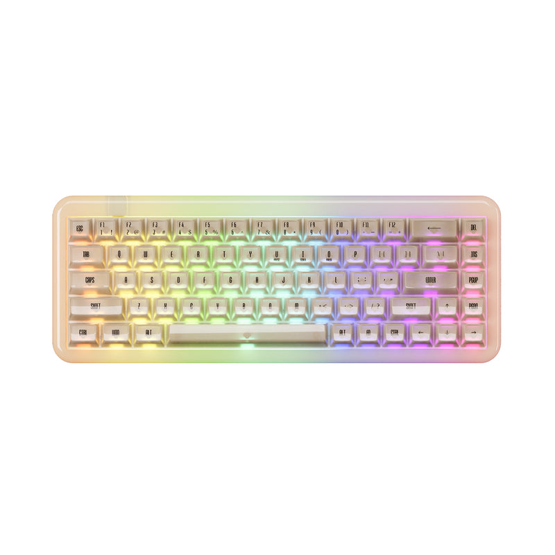 Akko YU01 Antique Jade Resin Case Multi-Mode RGB Hot-Swappable Mechanical Keyboard (Akko V3 Piano Pro Switch Special Version)