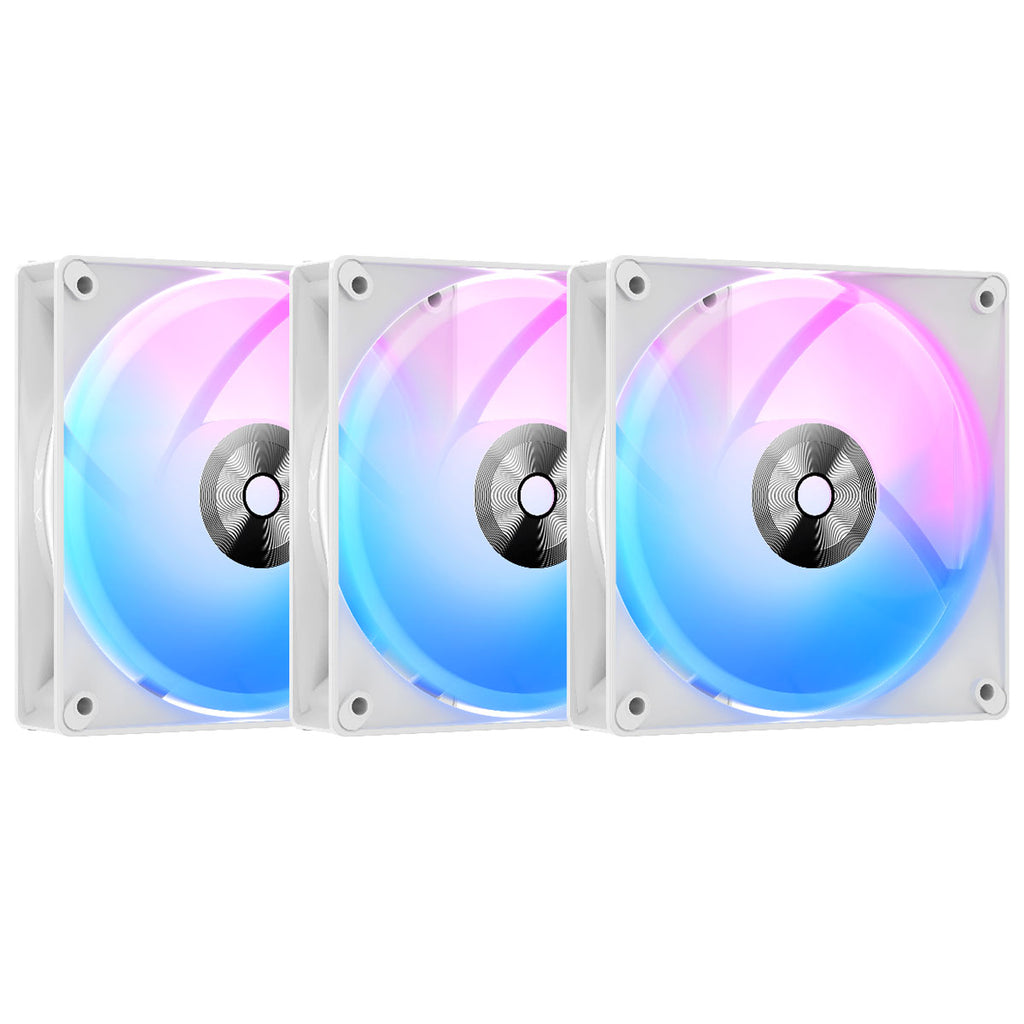 F12 Fans Ocypus Delta F12 ARGB 120MM PWM Fan - Triple Pack (Black, White) (F12 ...
