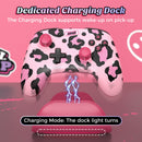 IINE Artemis Leopard Sparkle Wireless Controller with Charging Dock