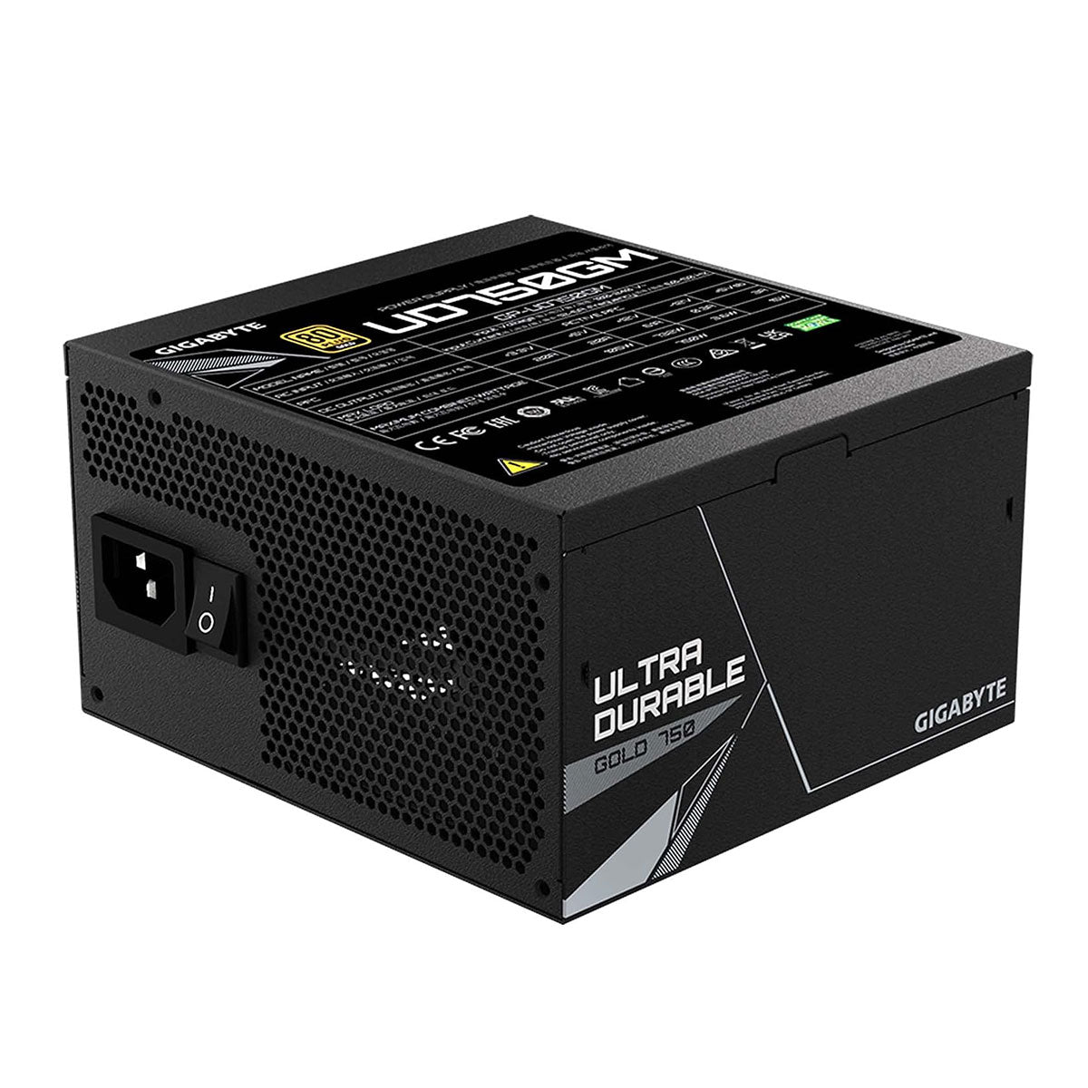 Gigabyte GP-UD750GM 750W 80 Plus Gold Power Supply + 16-Pin Cable
