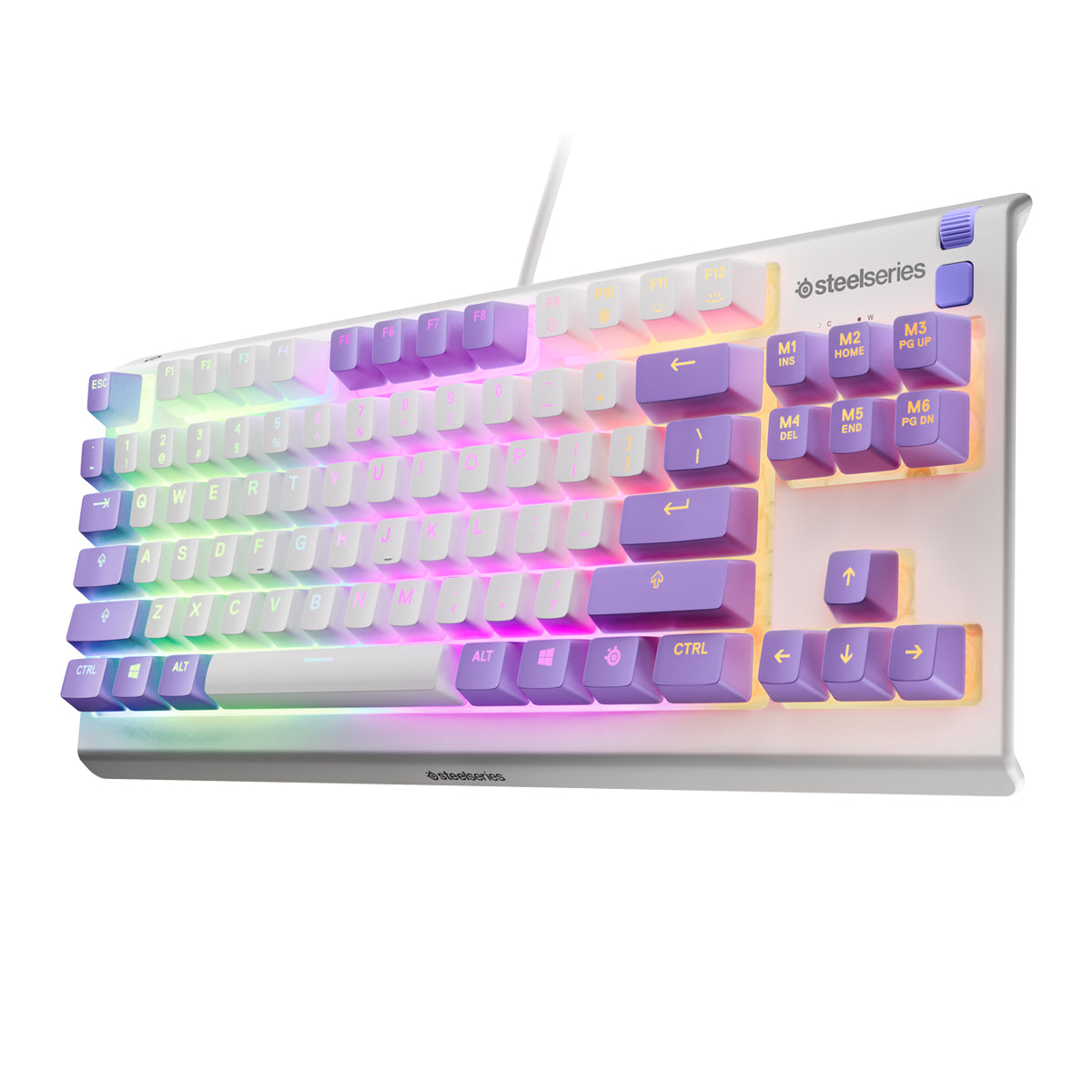 SteelSeries Apex 3 TKL RGB Gaming Keyboard (Amethyst) 