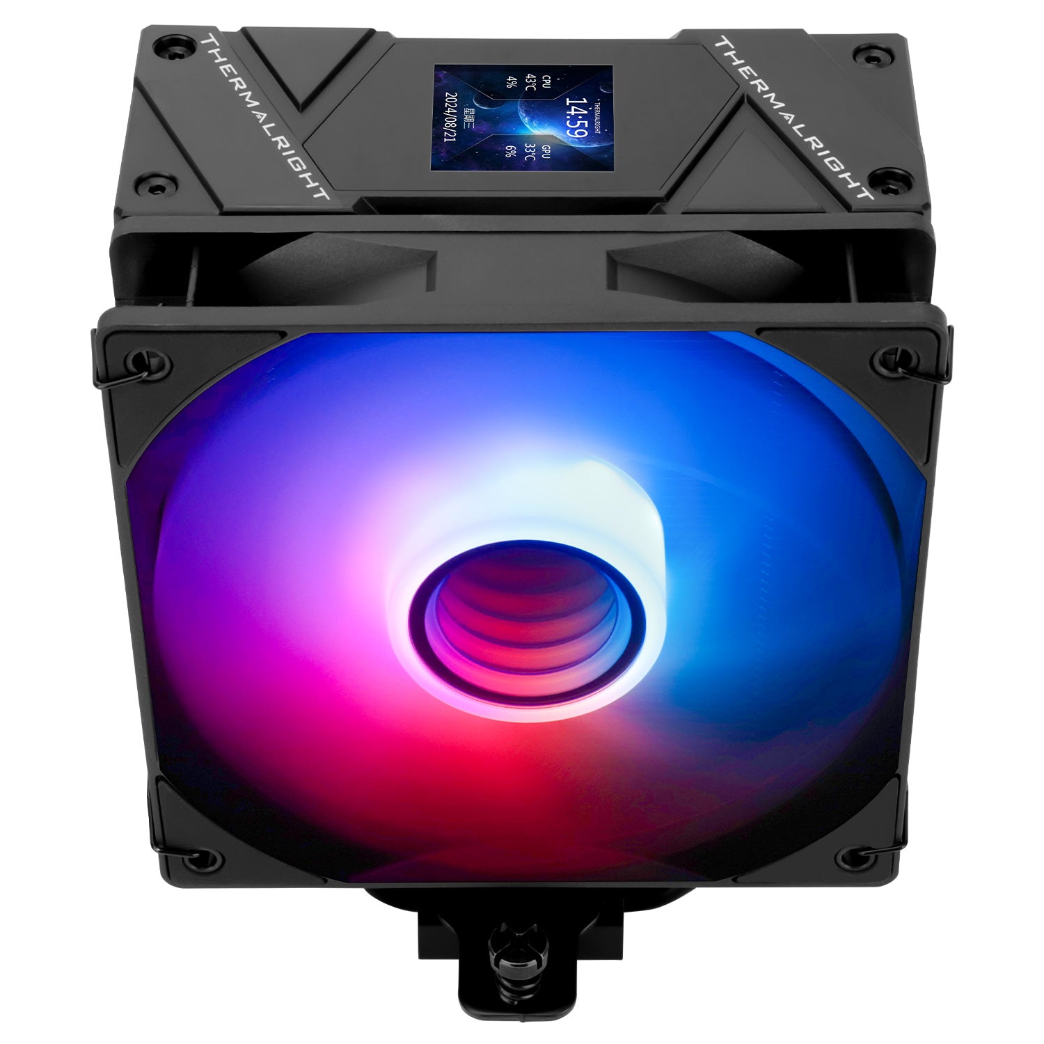 Thermalright Assassin Spirit 120 Vision Single-Tower ARGB CPU Air Cooler (Black)