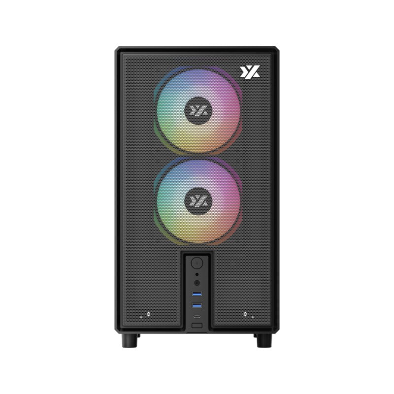 XYZ Atom M-ATX PC Case with 3 Pre-Installed 120mm Pulsar ARGB Fans