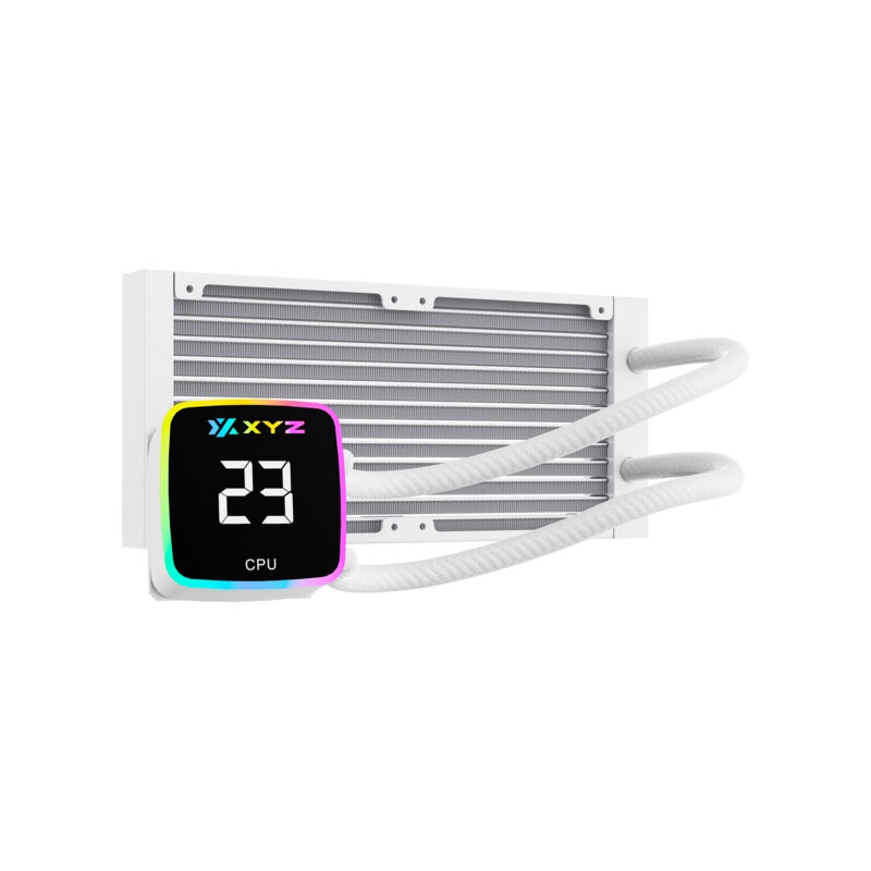 XYZ AquaPulse AIO 240 ARGB Liquid Cooler with Temperature Display