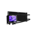 XYZ HydroView AIO 240 ARGB Liquid Cooler with Temperature Display (Black, White)