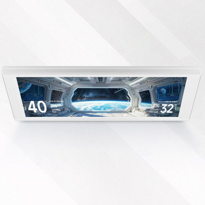 Thermalright Trofeo Vision LCD 6.86" IPS Type-C Screen (Black, White)