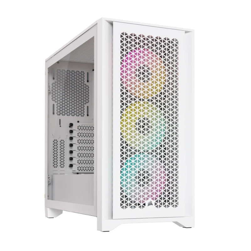 Corsair iCue 4000D RGB Airflow Mid-Tower ATX PC Case (White)
