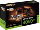 INNO3D GeForce RTX 4060 TI 8GB Twin X2 GDDR6 Graphics Card (Black) (N406T2-08D6-171153N)