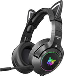 Onikuma K9 Cat Ears RGB Noise Cancelling Gaming Headset With Microphone (Black)