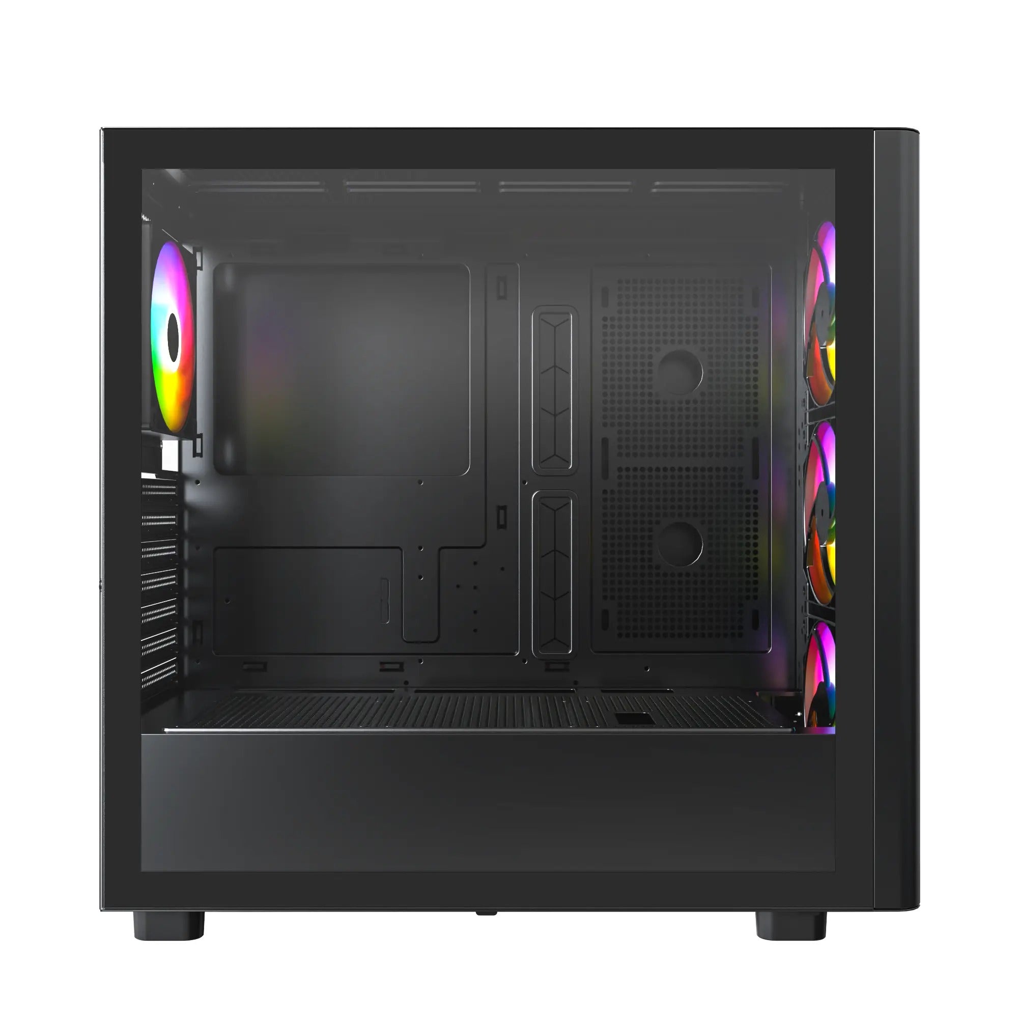 Montech XR Wood Mid-Tower TG Side Panel & Mesh Front with Wood Blends PC Case | DataBlitz