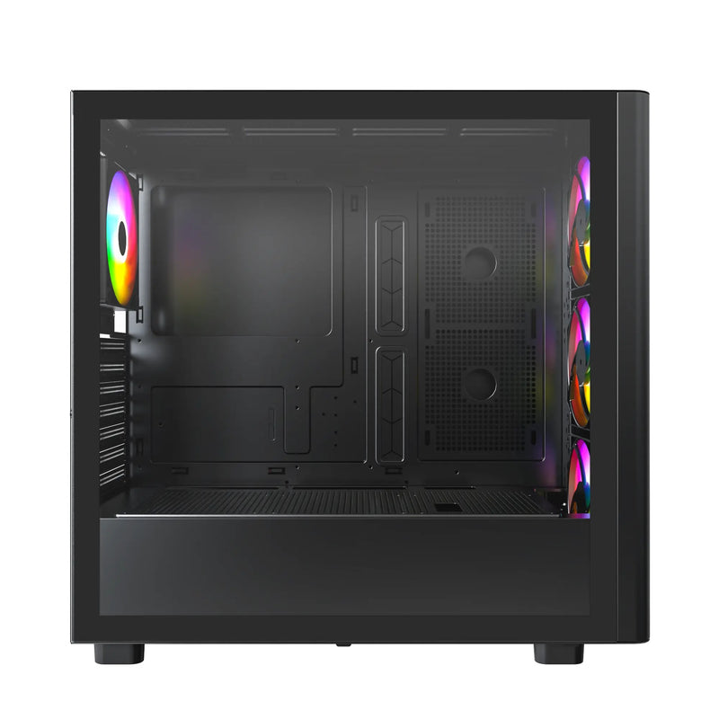 Montech XR Wood Mid-Tower TG Side Panel & Mesh Front with Wood Blends PC Case | DataBlitz