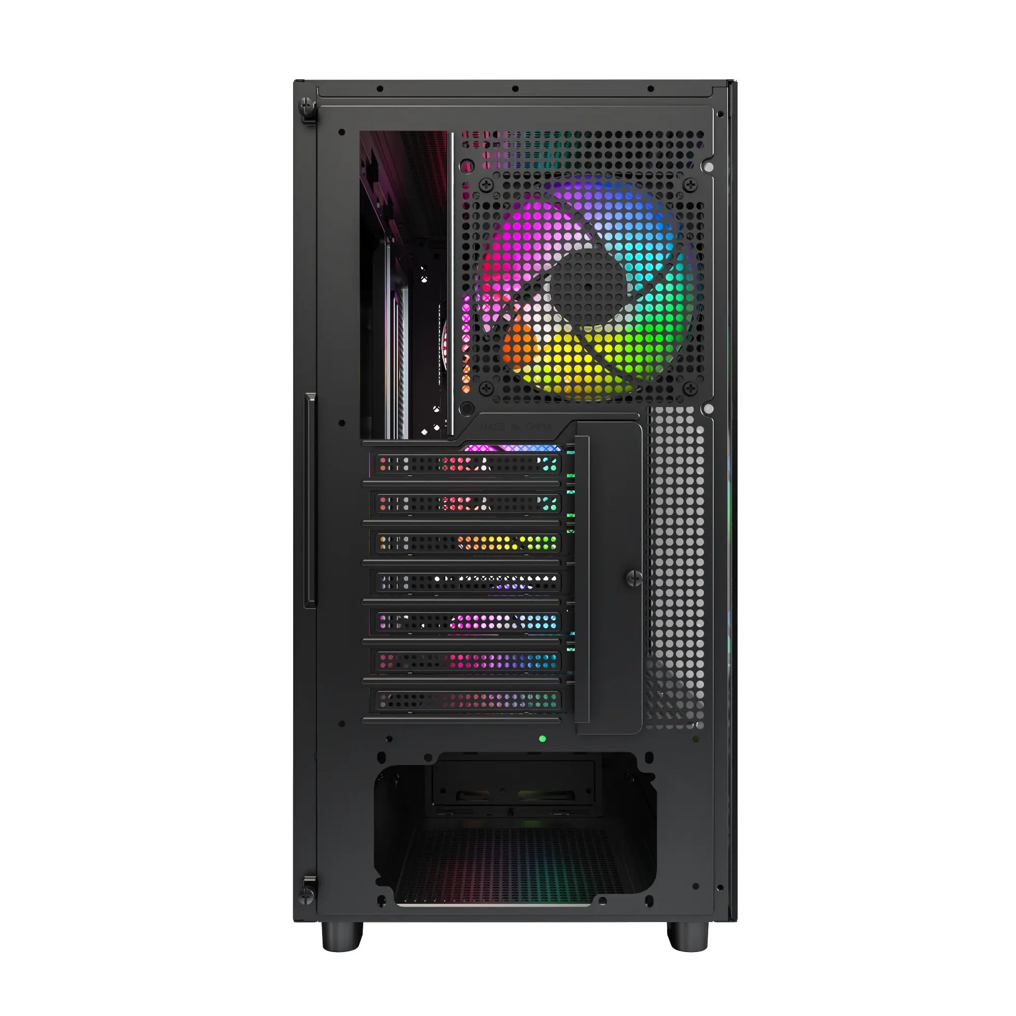 Montech XR Wood Mid-Tower TG Side Panel & Mesh Front with Wood Blends PC Case | DataBlitzaBlitz