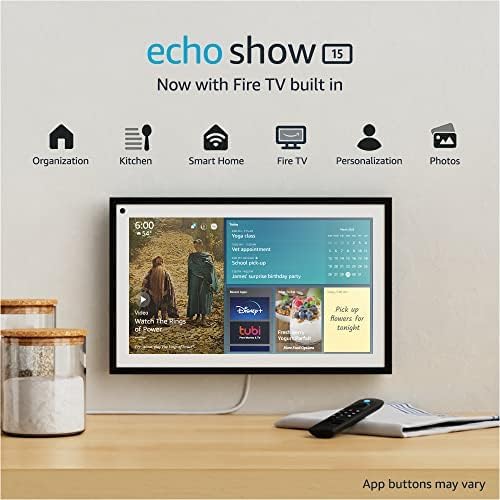 Amazon Echo Show 15 Smart Display With Alexa And Fire TV Built In 3RD Gen