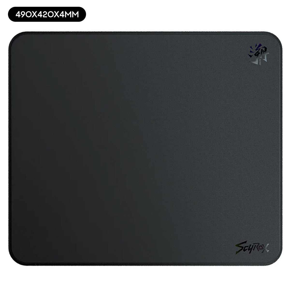 Scyrox Sosu Gaming Mouse Pad (Black) (490mmx420mmx4mm, 450mmx400mmx4mm)