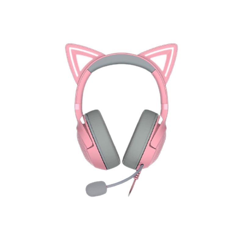 Razer Kraken Kitty V2 USB Headset With RGB Kitty Ears (Quartz)