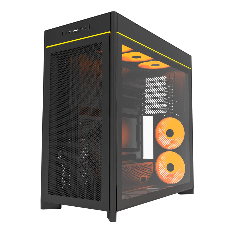 Montech HS01 Pro ATX Mid-Tower Mesh Front & TG Side Panel PC Case | DataBlitz