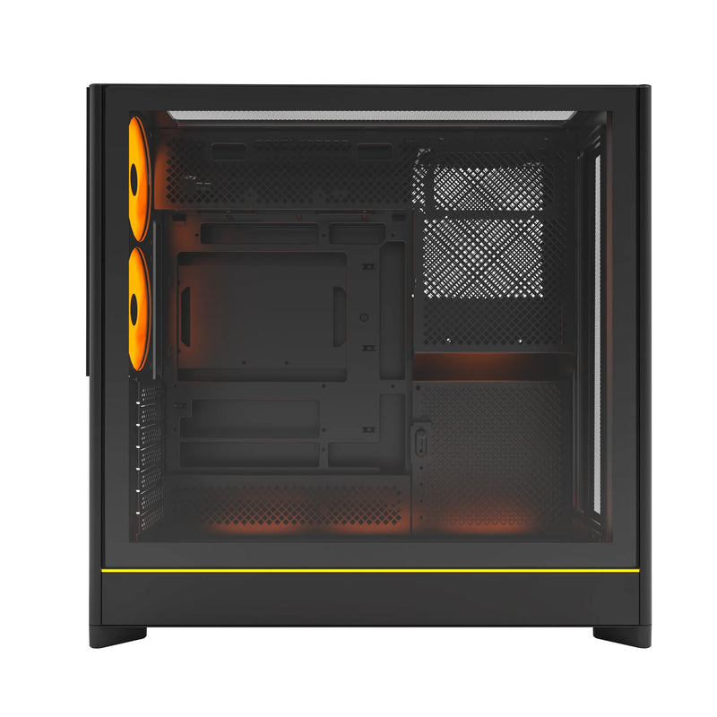 Montech HS01 Pro ATX Mid-Tower Mesh Front & TG Side Panel PC Case | DataBlitz