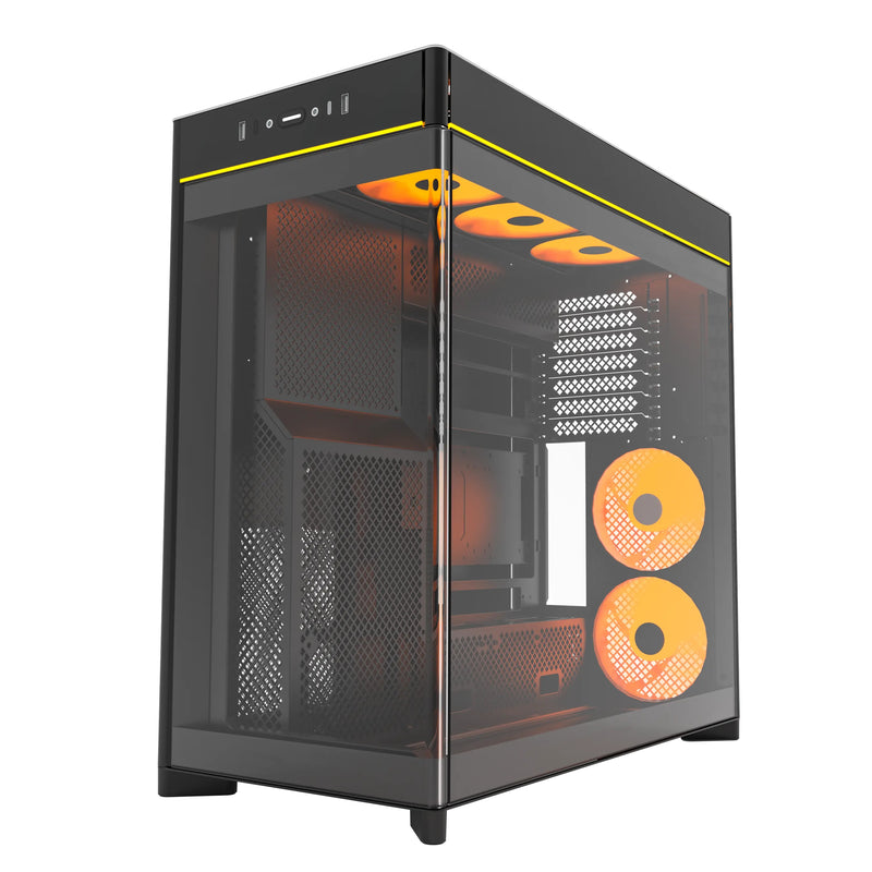 Montech HS02 Pro ATX Mid-Tower Curved Glass Front & TG Side Panel PC Case | DataBlitz