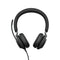 JABRA Evolve2 40 USB-C MS Stereo Headset With Noise Cancellation (Black)