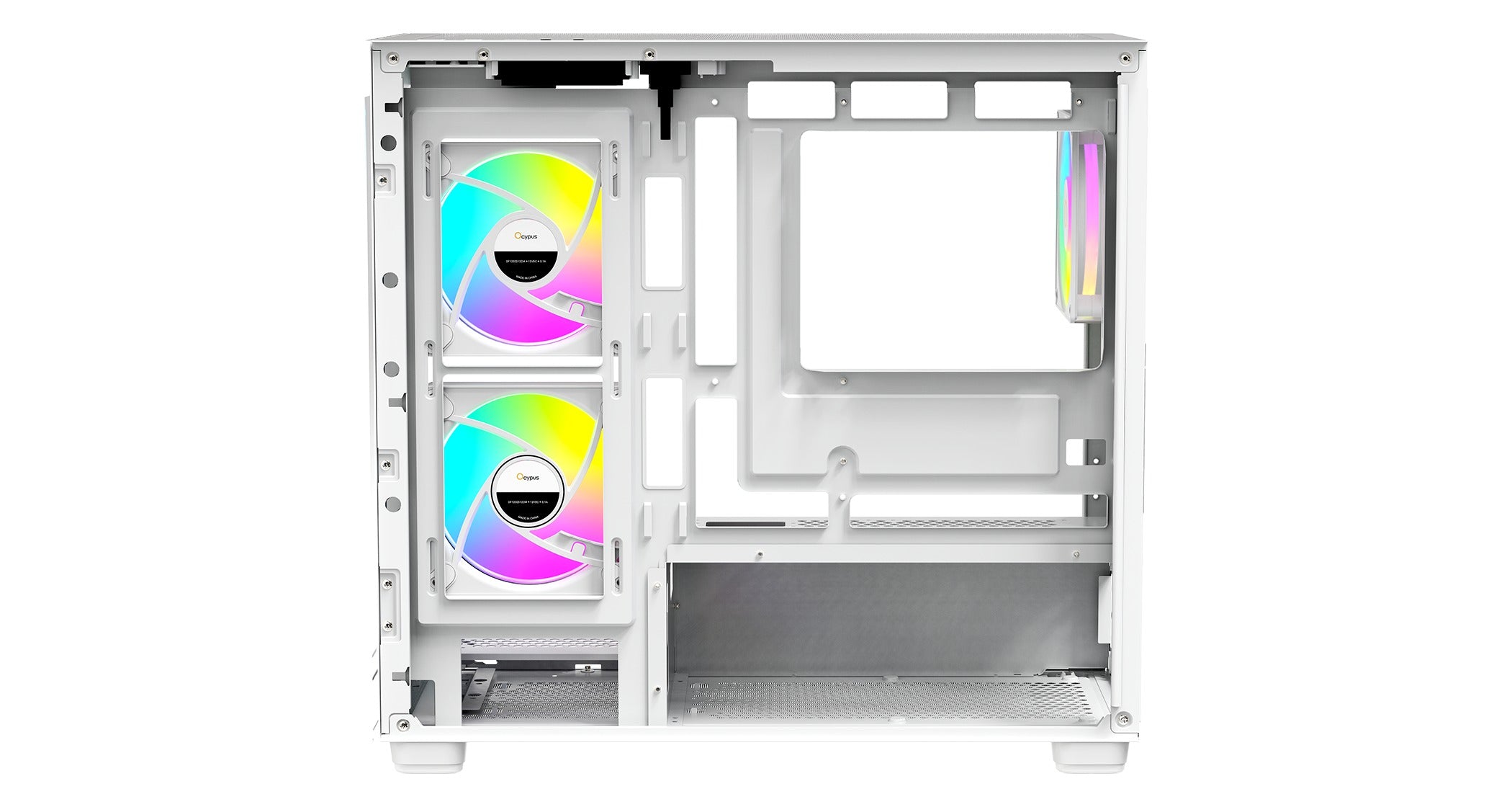 Ocypus Gamma C52 ARGB Mini-Tower Panoramic View Case with ARGB Fans