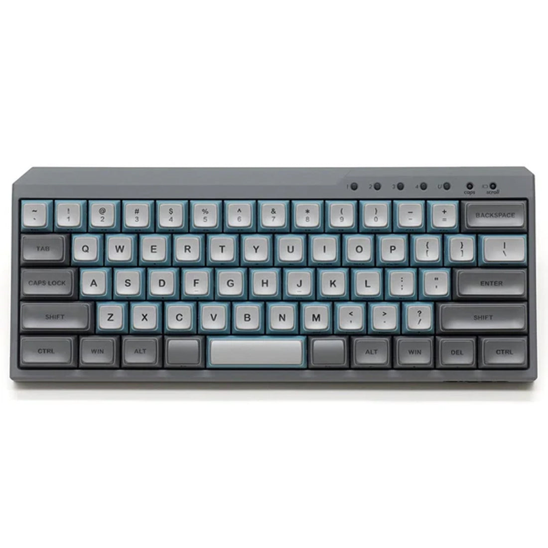 Filco Majestouch MINILA-R Convertible Double Shot PBT 63 US ASCII Mechanical Keyboard Sky Gray (MX Blue Switch) (FFBTR63MC/ESG)