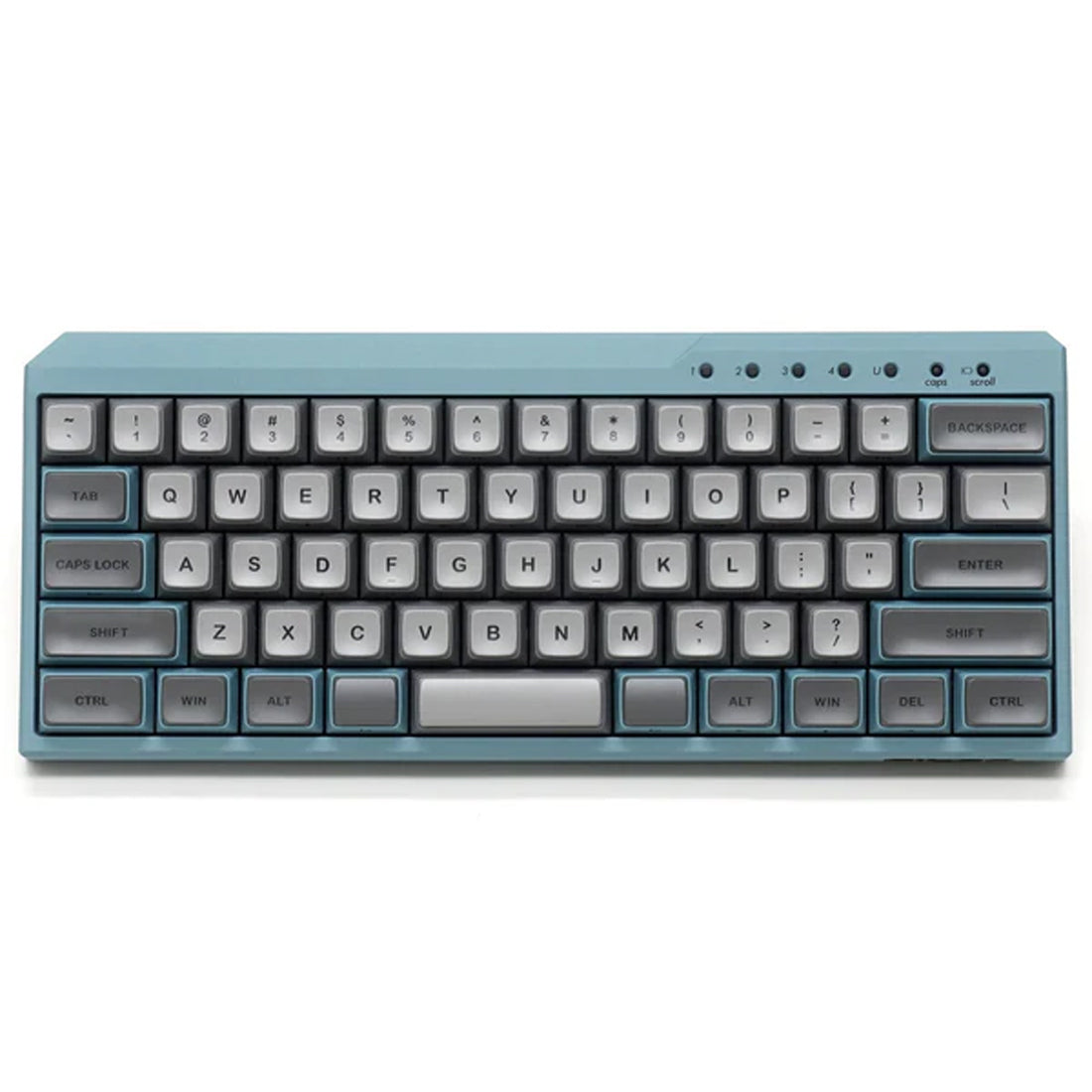 Filco Majestouch MINILA-R Convertible Double Shot PBT 63 US ASCII Mechanical Keyboard ASAGI (MX Blue Switch) (FFBTR63MC/EAG)