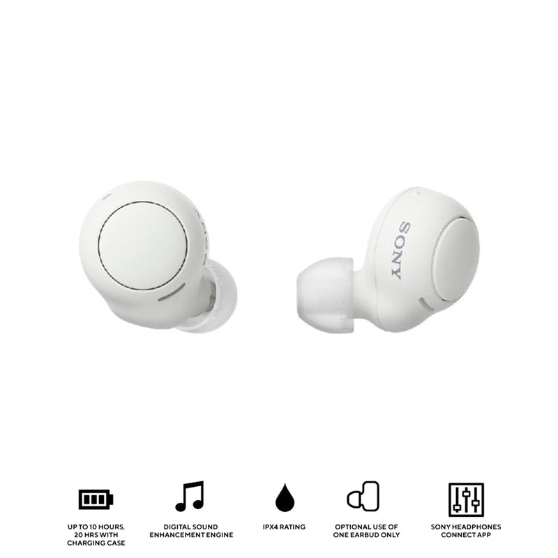 Sony WF-C500 Truly Wireless Headphones (White)