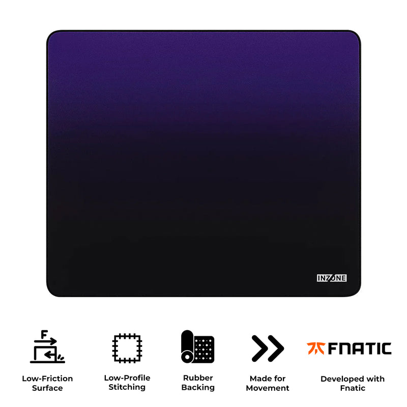 Sony MPD-D700 Inzone Mat-D 480x400mm Gaming Mousepad (Black Purple)