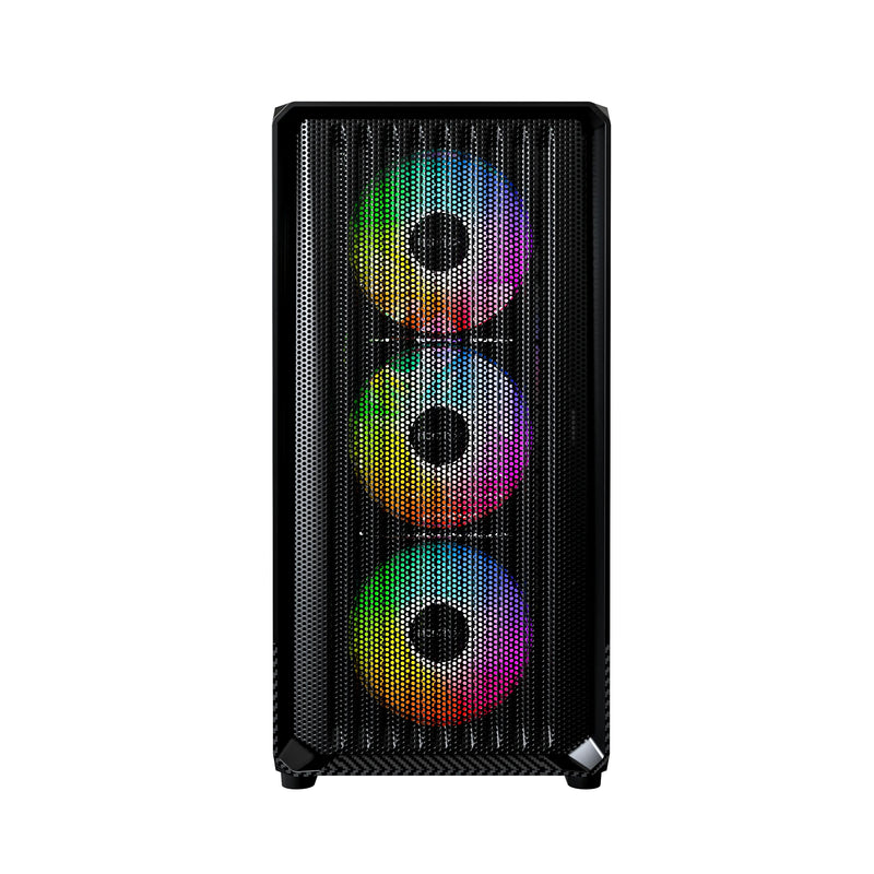 Montech X5M mATX Mid-Tower Carbon Fiber Print TG Side Panel & Mesh Front PC Case | DataBlitz